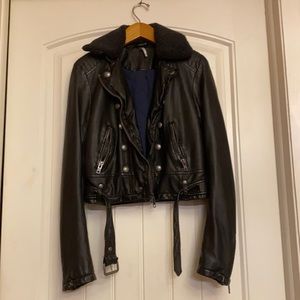 Free People Jacket XS Vegan Leather